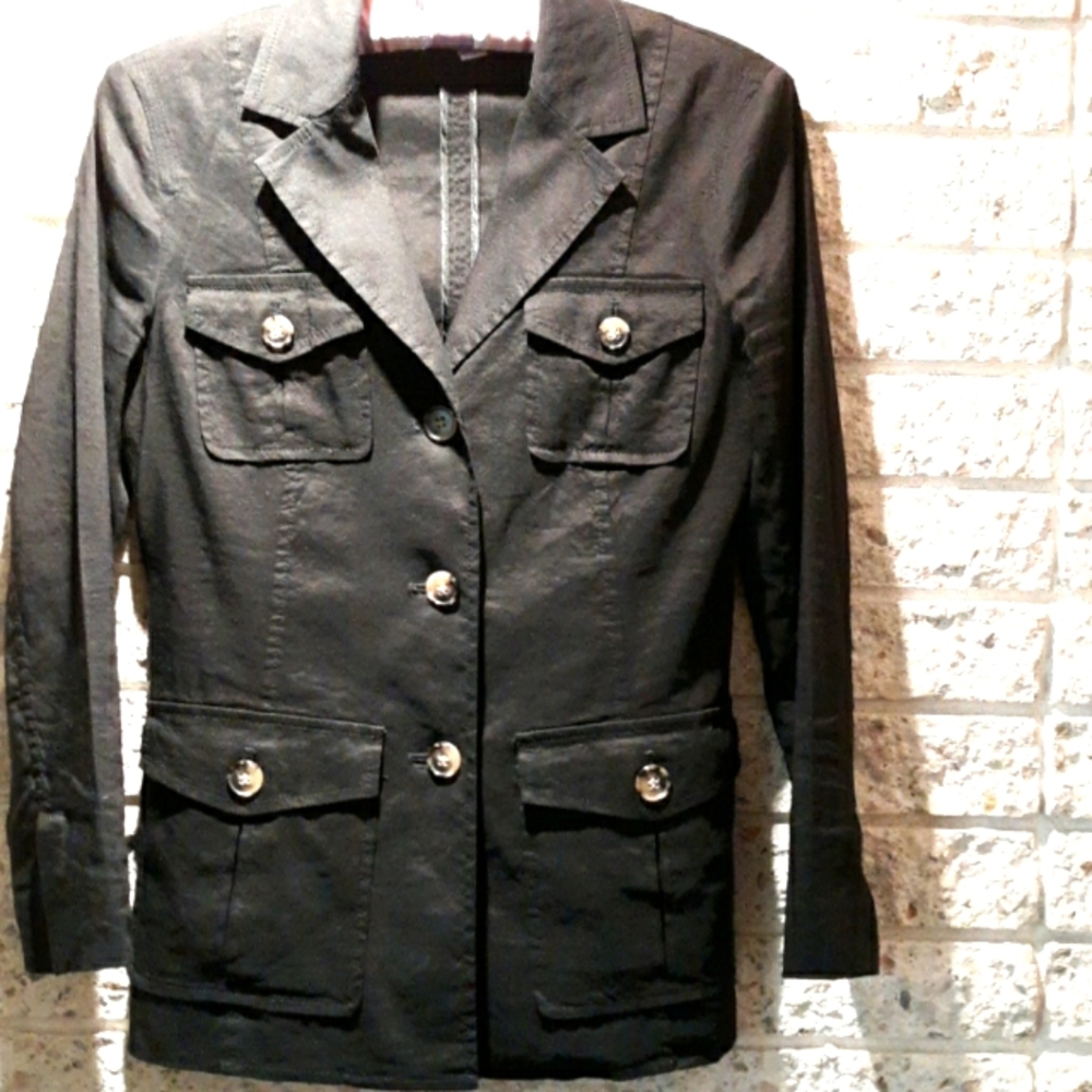 Theory Black Jacket Size 4